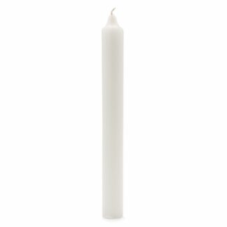 Velas a Granel de Color Sólido - Blanco Rústico - Paquete de 10
