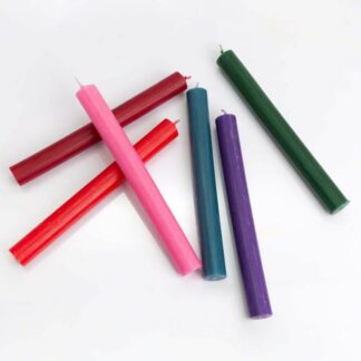 Velas a Granel de Color Sólido - Morado Rústico - Paquete de 10