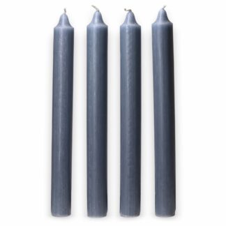 Velas a granel de color sólido - verde azulado rústico - Paquete de 10