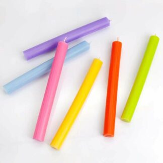 Velas a Granel de Color Sólido - Lila Rústica - Paquete de 10